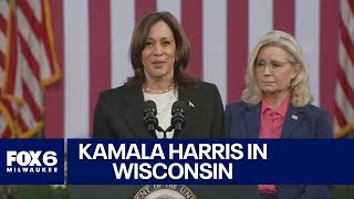 Vice President Kamala Harris campaigns in Ripon Wisconsin  FOX6 News Milwaukee [upl. by Wojak98]