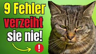 STOPP Vermeide unbedingt diese 9 Fehler bei deiner Katze [upl. by Biddy]