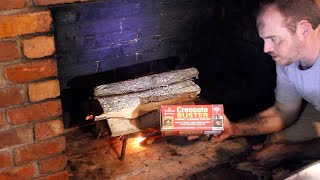 How To Clean Your Chimney  Testing a Creosote Log [upl. by Handel]