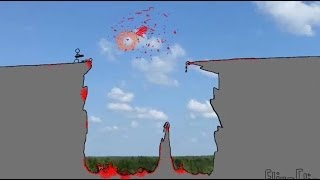 The Cliff  FlipaClip animation 24  action stick fight blood warning [upl. by Irim]