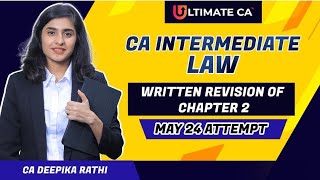 Written revision of chapter 2  Incorporation of Companies  CA Intermediate Law May 24 Attempt [upl. by Hamburger]