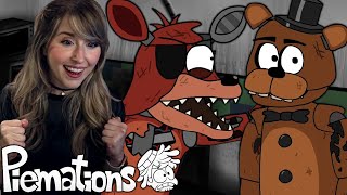 NEW FNAF FAN REACTS TO ALL 5 AM AT FREDDYS BY PIEMATIONS [upl. by Cherin943]