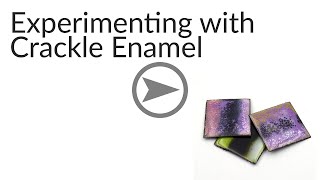 Enameling Experimenting with Thompson Crackle Enamels [upl. by Salis310]