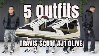 How to Style Travis Scott Jordan 1 Low Olive [upl. by Notseh]