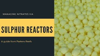 Using a Sulphur Reactor for Nitrates [upl. by Blessington]