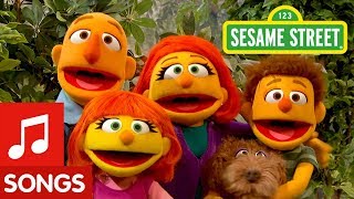 Sesame Street I Love My Family Song with Julias Family [upl. by Vanny934]