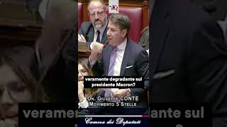 CONTE vs MELONI quotIL PROBLEMA È LA MIA POCHETTE O IL SUO ELMETTOquot news shorts [upl. by Lehsreh]