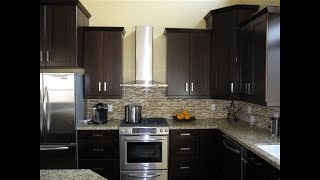 Espresso Painted Kitchen Cabinets [upl. by Athalla]