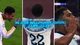 JUDE BELLINGHAM 4k • Rare clips • Scene pack • upscale •  TOPAZ  😮‍💨 [upl. by Drol610]