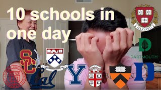 Accepted into 7 SCHOOLS ON IVY DAY COLLEGE DECISION REACTION 2020 Harvard Brown UPenn Duke [upl. by Dominga]