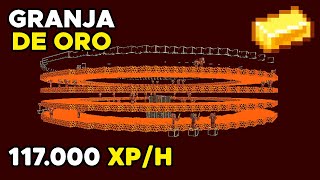 🔥 La MEJOR GRANJA de ORO y XP 117000 xph  Tutorial Minecraft Java 120 [upl. by Ferdinande]