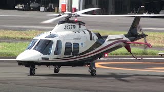 PacificGolf Helicopter AgustaWestland AW109SP JA777P PGM東邦航空ヘリコプター [upl. by Drus]