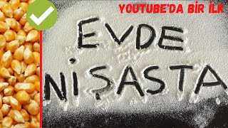 ŞOK ŞOK ŞOK‼️EVDE GERÇEK MISIR NİŞASTASI YAPIMI✅💯YOUTUBEDA BİR İLK‼️✅ MELEKLE YEMEK💯 [upl. by Quiteris]