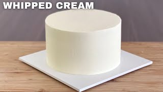 Whipped Cream Cake｜Fresh Cream Cake ｜How to Cover a Cake with Whipped Cream [upl. by Eeltrebor]