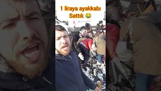 1liraya ayakkabı sattık 😂👏 [upl. by Cavuoto]