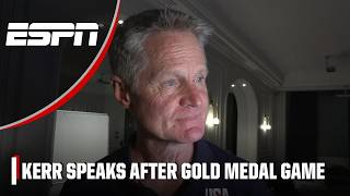 ‘An amazing feeling’ 🥇Steve Kerr talks Team USA’s gold medal win vs France  ESPN [upl. by Rajiv]