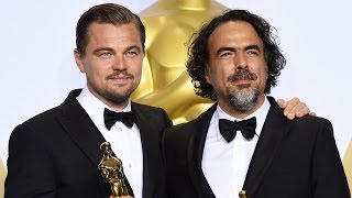 Oscars Leonardo DiCaprio and Alejandro González Iñárritu  Full Backstage Interview [upl. by Yarehs]