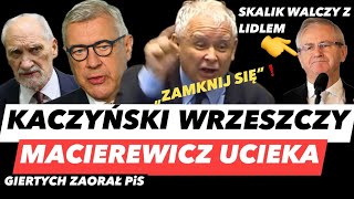 GIERTYCH WYGNAŁ MACIEREWICZA – KACZYŃSKI RYKNĄŁ ZAMKNIJ SIĘ❗️SKALIK WALCZY MARYJĄ I ANTONI W AMOKU [upl. by Jamille]