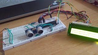 Interfacing HCSR04 Ultrasonic Sensor with ATmega32 Microcontroller [upl. by Bernete]