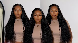 Literally the wig of my dreams Pre Plucked Loose Deep Wave Wig FULL Install Ft Wiggins Hair [upl. by Naitsabas920]