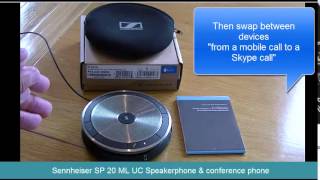 Sennheiser SP 20 Speakerphone amp Conference Phone for mobile phones and PC [upl. by Bonner631]