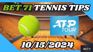 Tennis Picks and Predictions 101524 [upl. by Cawley]