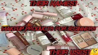 Makeup products for beginners  Basic Makeup products for beginners💄💅🏻 [upl. by Dhiren]