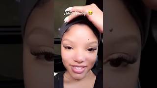 HALLE BAILEY HAS A QUESTION 😂 youtubeshorts hallebailey funny [upl. by Ymor]