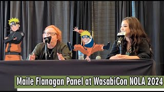 Maile Flanagan Voice Actress of Naruto Uzamaki Panel at WasabiCon 2024 [upl. by Artapoelc]