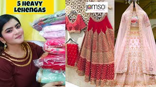 Jomso Lehenga Haul  Designer Lehengas For Diwali  Birdal Partywear Lehengas Under 3000  JOMSO [upl. by Ybab]