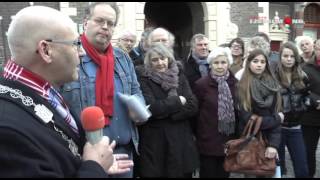 Herdenkingssteen voor Klaas Jan Mulder op Koeplein [upl. by Heron]