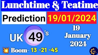 Uk49s Lunchtime and Teatime Prediction 19 January 2024  Today Uk49s Lunchtime Prediction [upl. by Mosley102]