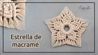 🌟 ESTRELLA de MACRAME 🌟 paso a paso para principiantes [upl. by Aseena]