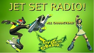 Jet Set Radio Hd and Jet Set Radio Future All character Stats comparison HD [upl. by Bridge]