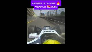 WEBBER ON FIRE 🔥 v8 formula1 f1onboard [upl. by Ahsineg]