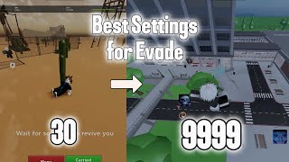 BEST EVADE SETTINGS 2024 FPS BOOST 4k [upl. by Notselrahc]