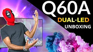 2021 Samsung Q60A Qled TV Unboxing amp Preliminary Review [upl. by Natica864]