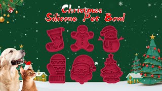 Six Christmas dog bowlsyoutube puppy pet puppy [upl. by Asiul]