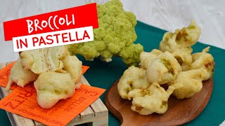 Broccoli in pastella croccanti e non unti [upl. by Guthry469]