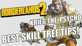 Best Skills Tree For Krieg The Psycho Mania Class Set Up Tutorial Borderlands 2 [upl. by Standing]