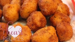 Homemade Southern Hush Puppies Recipe  I Heart Recipes [upl. by Selway854]