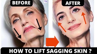 SAGGING CHEEKS AND SMILE LINES LIFTING  FACE SMOOTHING EXERCISES  SAGGY SKIN JOWLS FROWN LINES [upl. by Clava834]