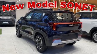 KIA SONET NEW MODEL 2024 BLUE COLOUR  NEW SONET HTX BLUE 2024 REVIEW [upl. by Kitchen]