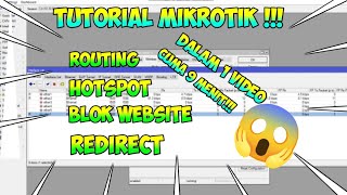 Tutorial Routing Mikrotik Hotspot Web Proxy Block Website Redirect [upl. by Eisor]