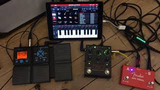 iPad GarageBand Trio I2M SampleTank G1Xon Telecaster [upl. by Cassandry]