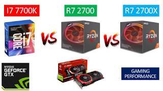 I7 7700K vs Ryzen 7 2700 vs Ryzen 7 2700X  GTX 1060 6GB  Benchmarks Comparison [upl. by Petit]