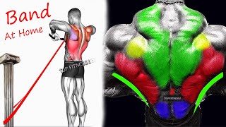 Best resistance band back workout at home  9 EFFECTIVE EXERCISES [upl. by Lem]