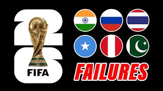 Every Country That FAILED To Qualify For World Cup 2026 so far [upl. by Ajuna427]