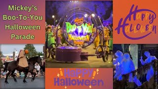 Mickeys Not Scary Halloween Party FULL Mickeyss Boo To You Halloween Parade [upl. by Eidualc265]