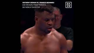 Anthony Joshua KNOCKS OUT Francis Ngannou 😱 via DAZNBoxingX shorts [upl. by Tertia]